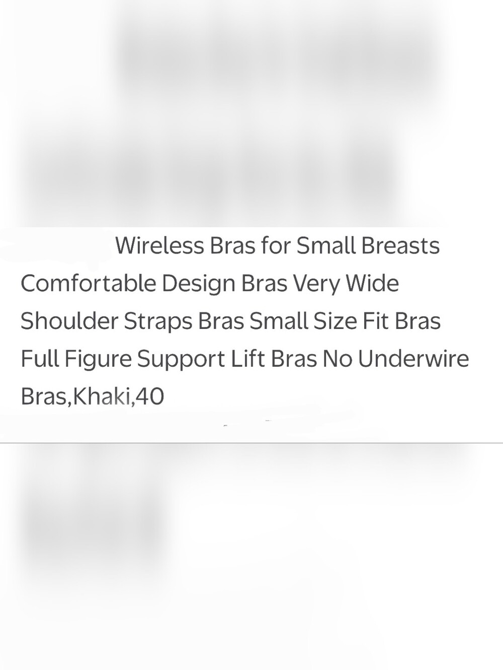 Jelly Wireless Bra Seamless PushUp Full Coverage Shapermint Smooth Khaki 40 XL - Picture 7 of 7
